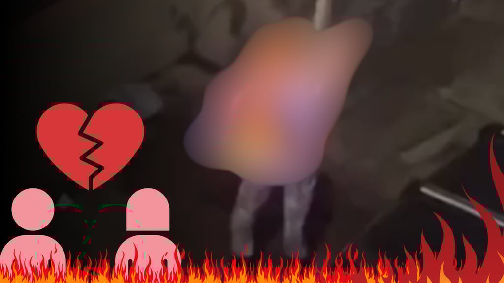 Hombre termina con su novia y ella se prende fuego | VIDEO