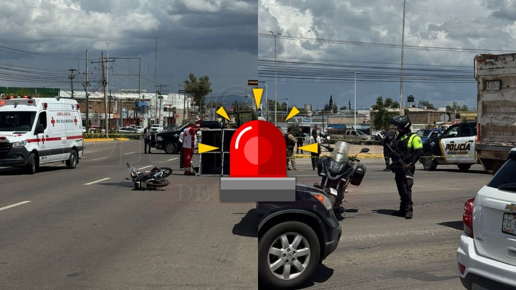 Motociclista muere en fuerte choque ocurrido en salida a carretera Parral