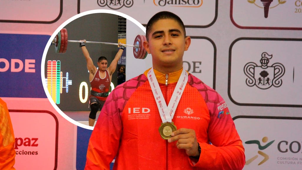 Duranguense Erick de la Torre logra oro, plata y bronce en nacional de halterofilia