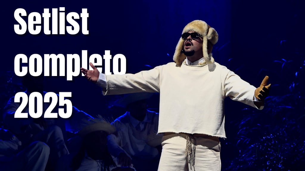 Este sería el setlist de Bad Bunny para el 'DeBÍ TIRAR MáS FOToS World Tour'