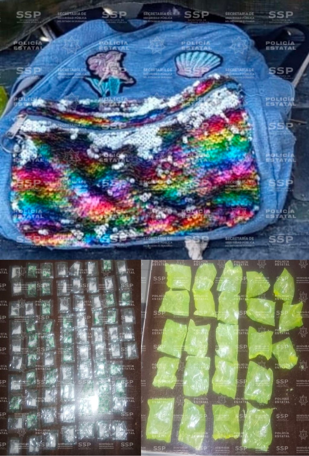 Labor. Fuerza Metropolitana aseguró una mochila con más de 100 dosis de 'cristal' y marihuana en Lerdo.