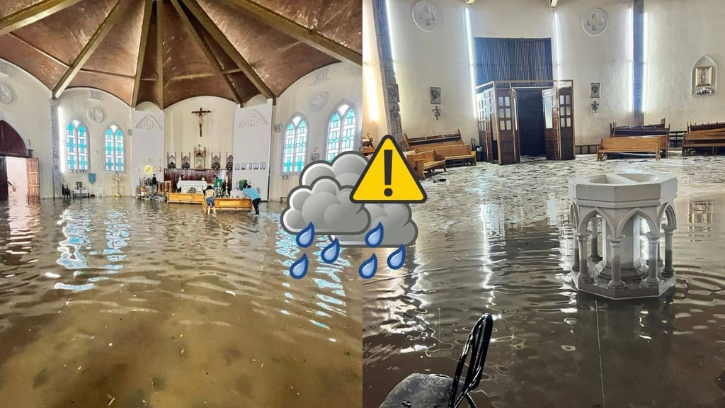 Templo de Durango se inundó tras las fuertes lluvias; ¿dónde se ubica?