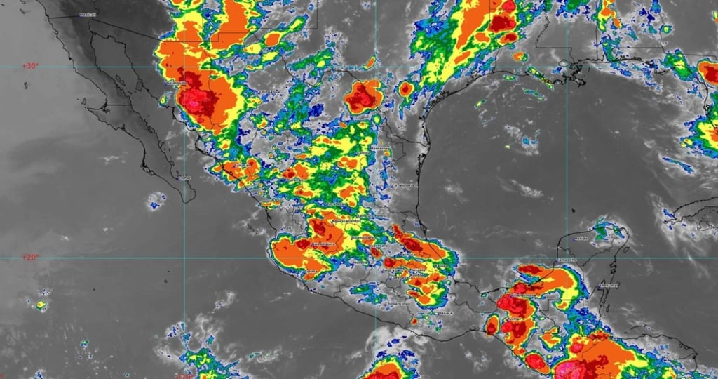 Precaución. El monzón mexicano en el noroeste del territorio nacional, ocasionará lluvias puntuales intensas en Sinaloa (norte y centro) y Durango (oeste).