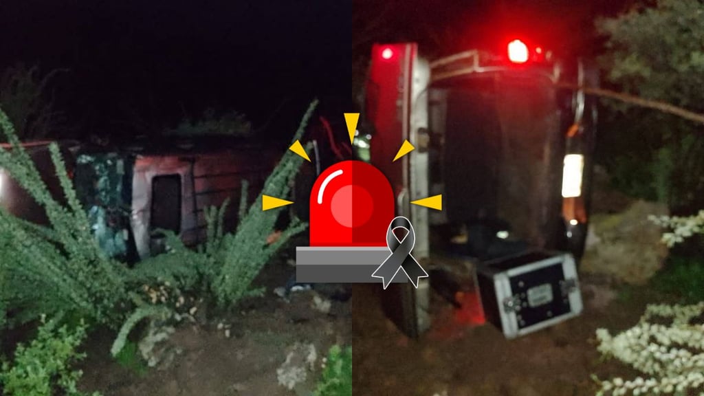 Muere integrante de 'El Tamborazo de Villa' en volcadura de la Durango-Parral; hay 5 lesionados