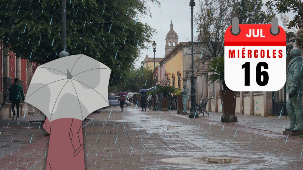 ¿Miércoles con más lluvias para Durango? Así será el clima HOY 16 de julio en la capital
