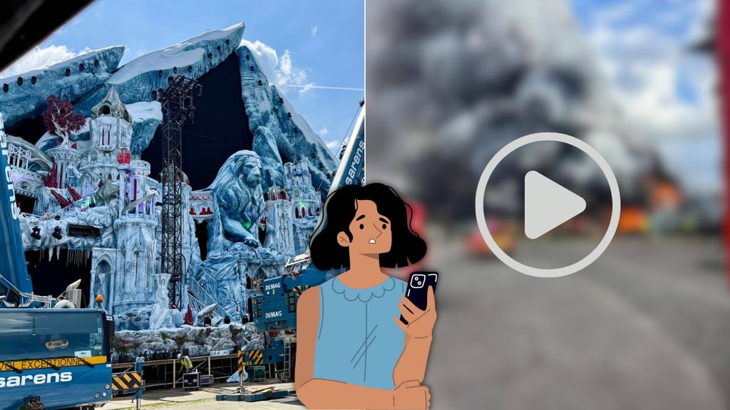 Incendio consume escenario principal de Tomorrowland, a dos días del festival | VIDEOS