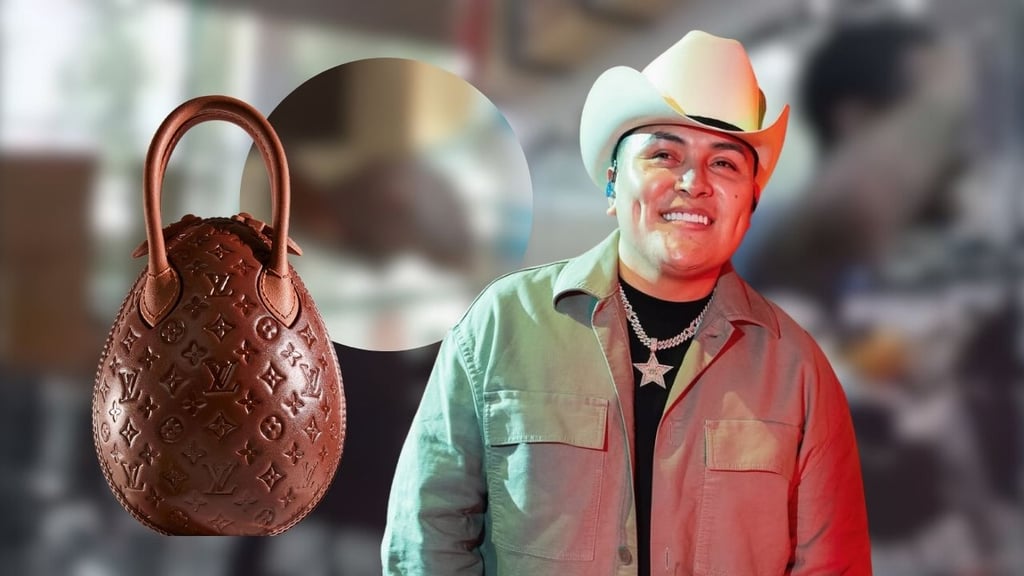 Integrante de Grupo Firme rompe un huevo de chocolate de Louis Vuitton, valuado en miles de pesos