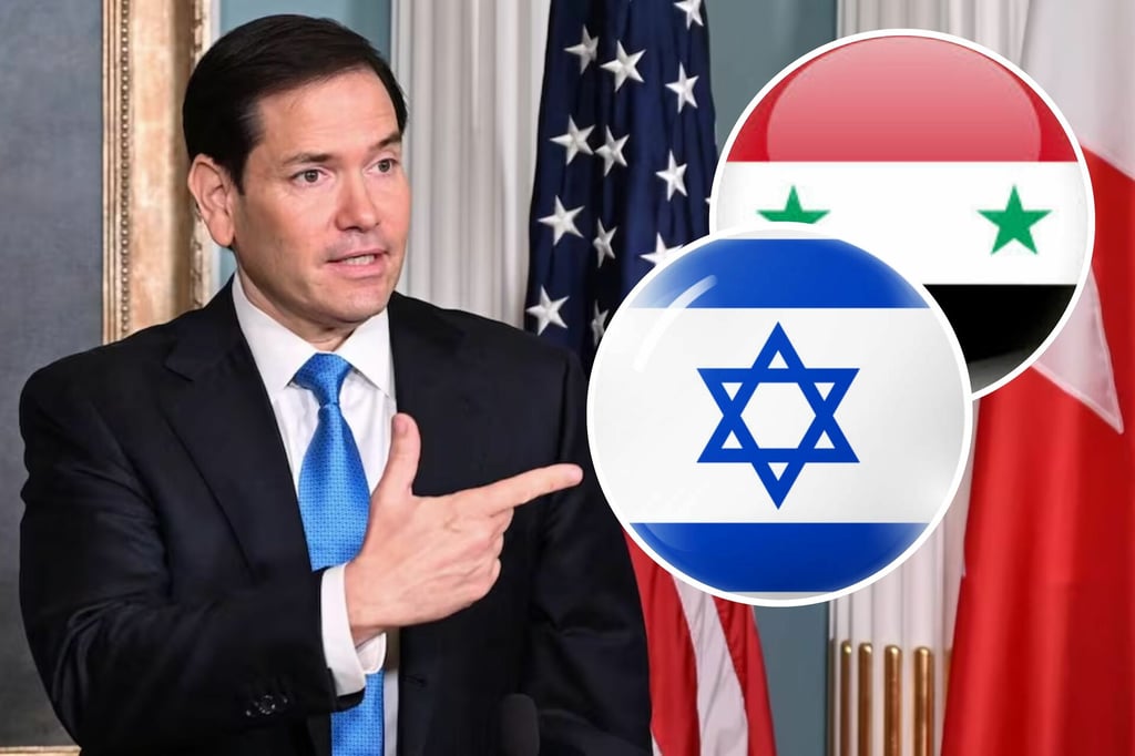 Marco Rubio anuncia acuerdo para detener conflicto entre Israel y Siria