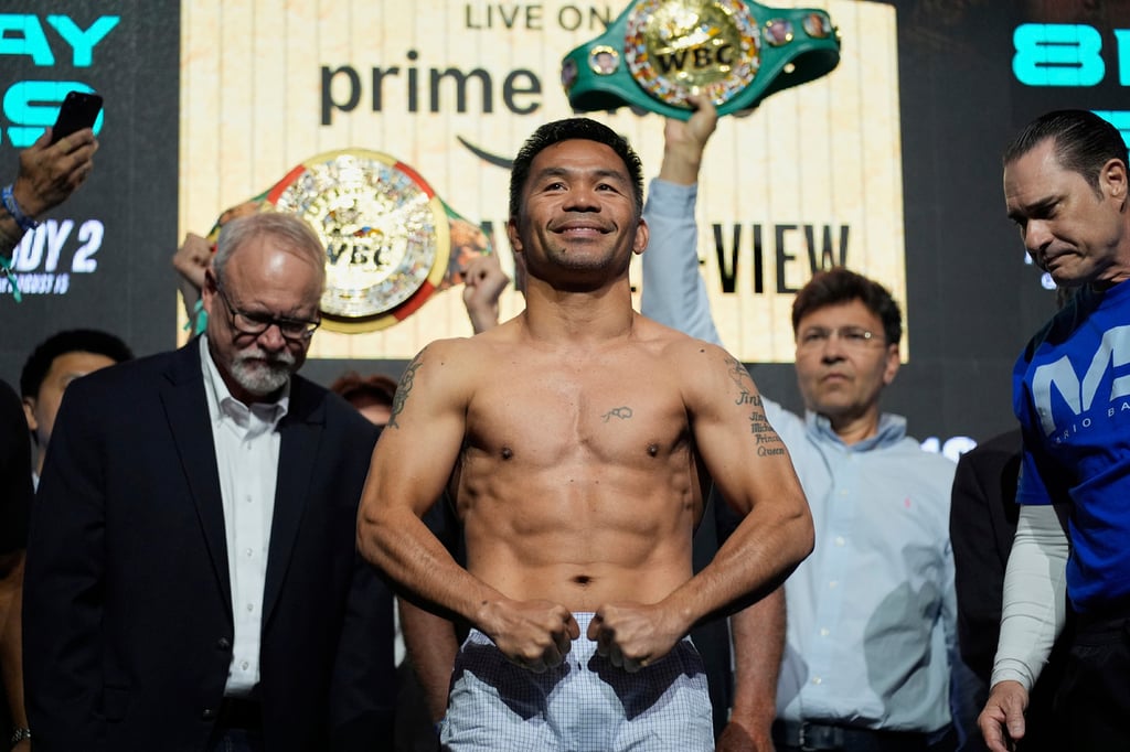Récord. Pacquiao entra con un currículum que incluye 12 campeonatos mundiales, así como un récord de 62-8-2 con 39 nocauts.