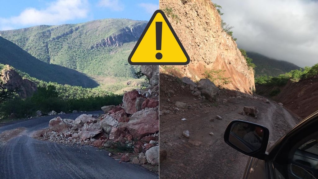 Derrumbes en la sierra de Mezquital son frecuentes y se agravan durante la temporada de lluvias