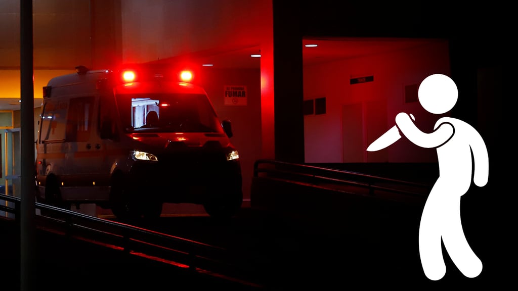 Sin motivo, sujeto agrede con navaja a hombre en Jardines del Real