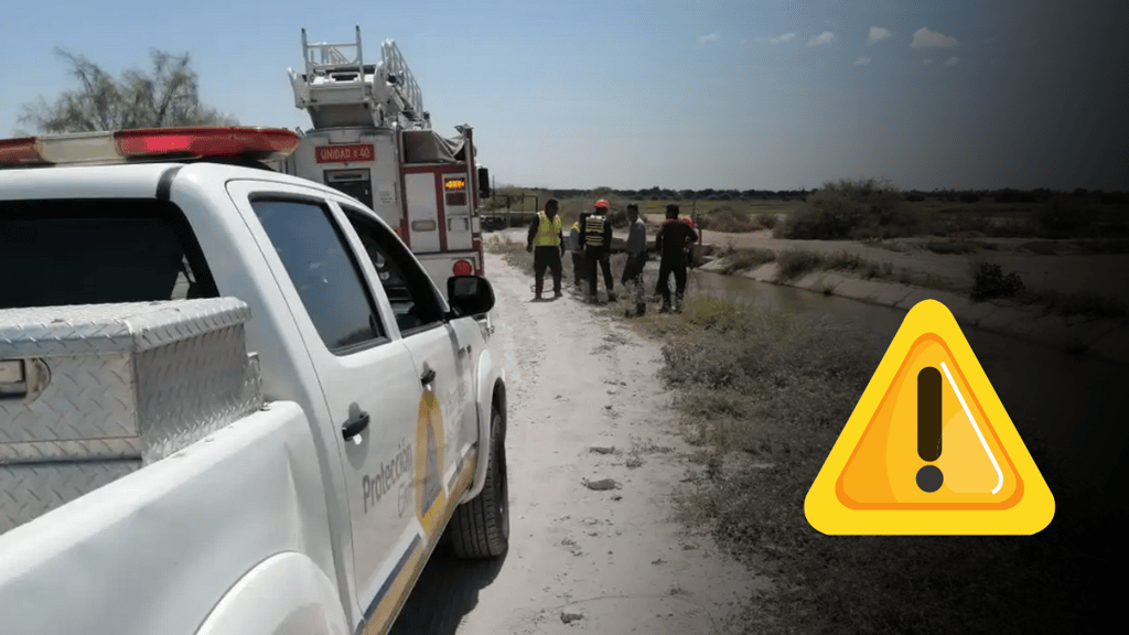Hallan cuerpo sin vida de un hombre en canal de riego, en Bermejillo