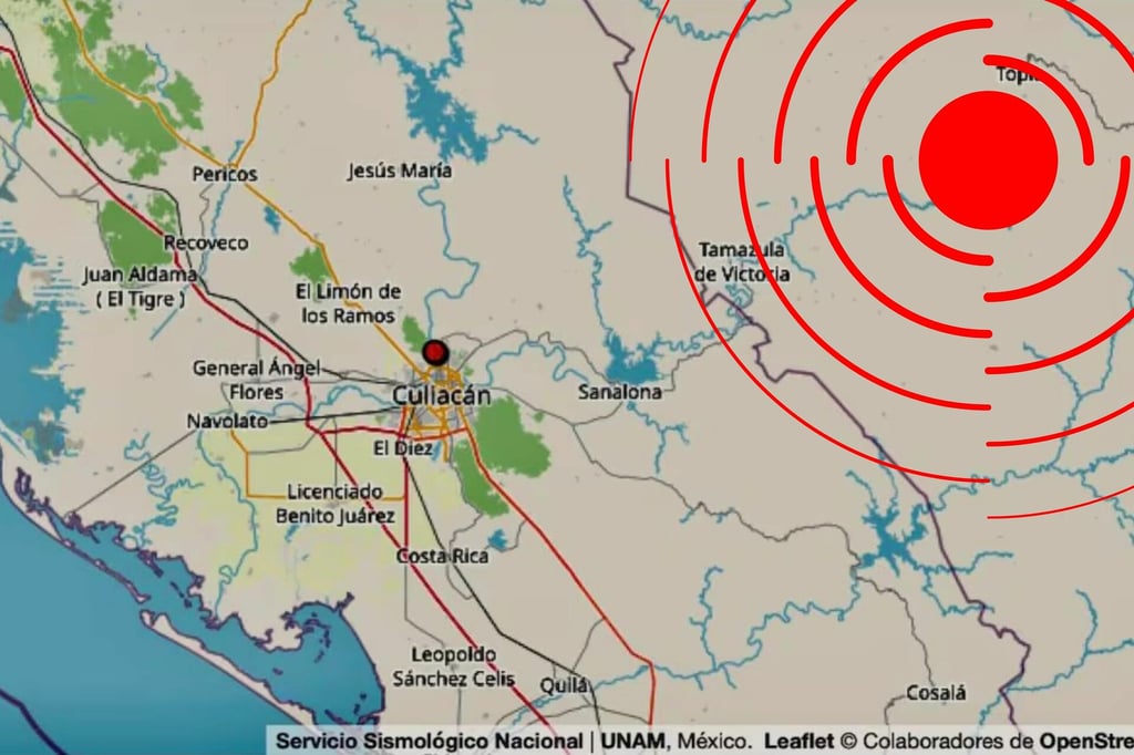 Temblor de 4.6 grados sorprende a Culiacán, Sinaloa; sin reportes de daños