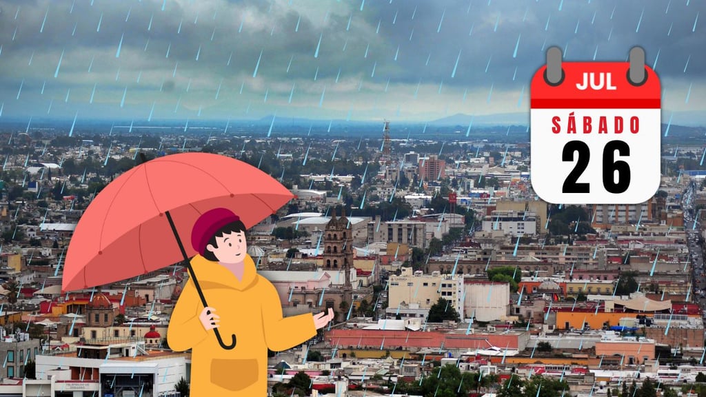 ¿Sábado lluvioso para la ciudad de Durango? Así será el clima HOY 26 de julio