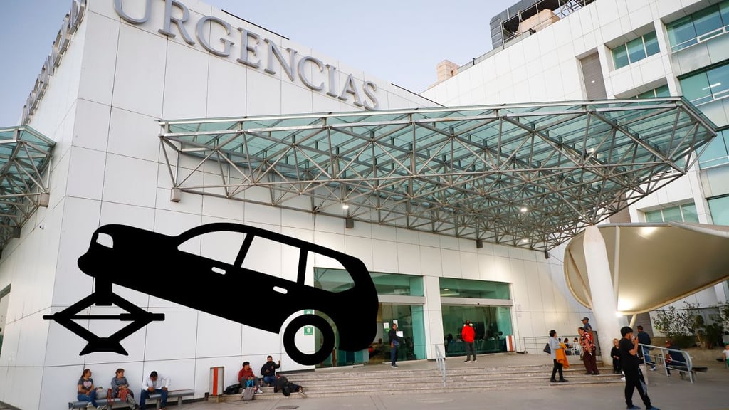 Mecánico resulta lesionado tras caerle encima un vehículo que reparaba en taller de Durango
