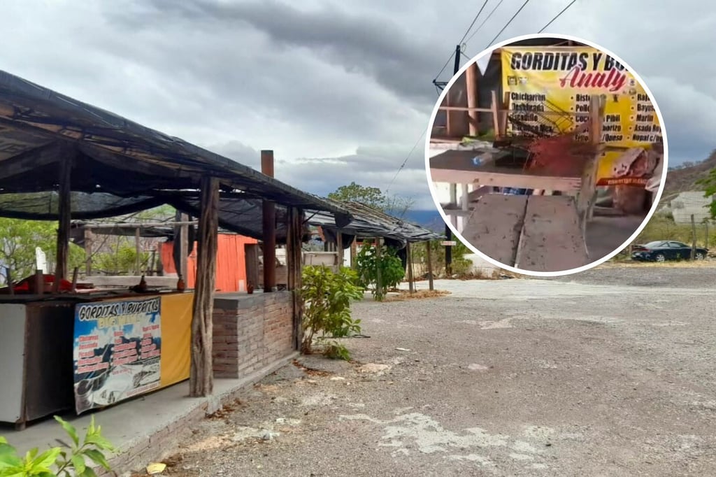 Deterioro y abandono en paradero de gorditas en el Baluarte, Durango