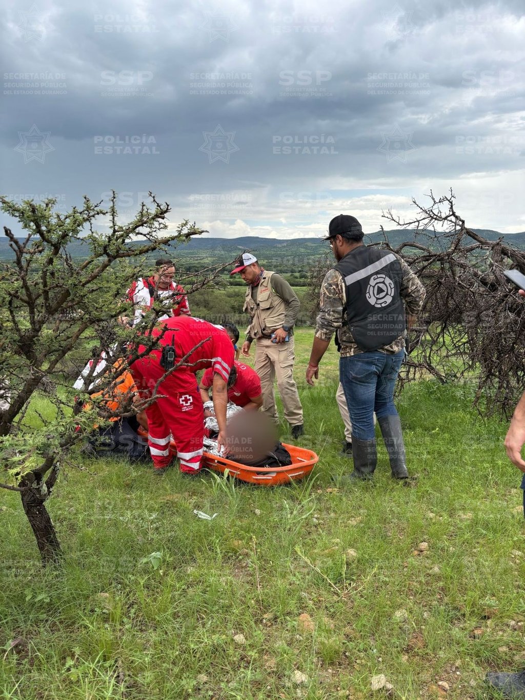 Localizaron a un hombre de la tercera edad.