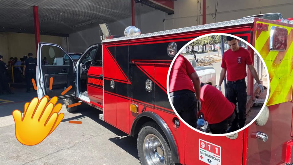 Niña de un año cae a cubeta con cloro, en Durango; bomberos lograron salvarla