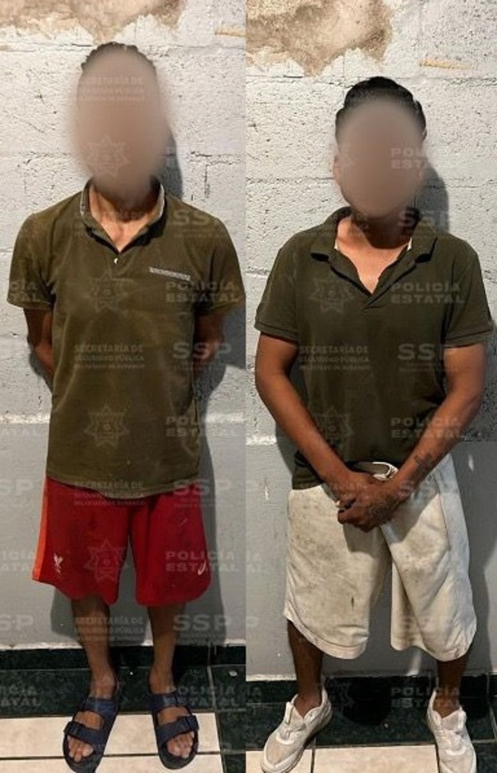 Labor. Policías Estatales detuvieron a dos sujetos con cristal en Gómez Palacio.