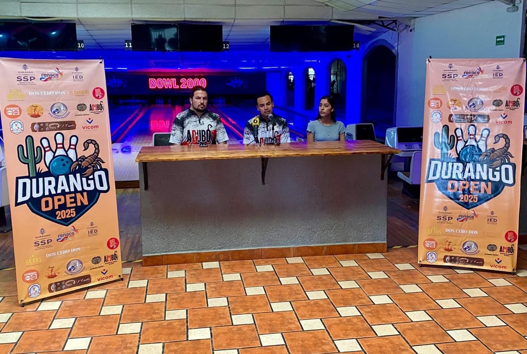 Presentación. Presentaron el Durango Open de Boliche 2025, que se llevará a cabo en el Bowl 2000.