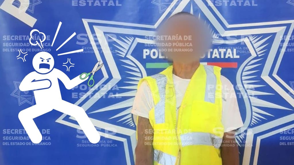 Hombre resulta lesionado con unas tijeras durante asalto; agresor fue detenido