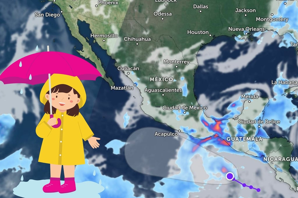 Estados donde habrá más y menos lluvia del martes 5 al viernes 8 de agosto, según pronósticos
