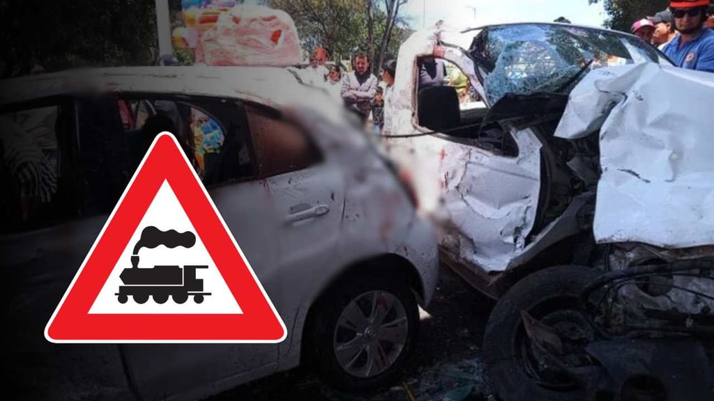 Locomotora 'desbocada' impacta tres coches y a un motociclista; hay 6 muertos | VIDEO