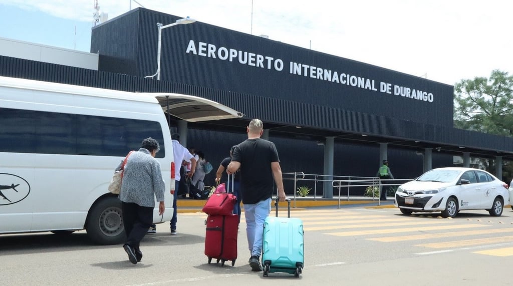 Durango. El aeropuerto local aumentó su flujo de pasajeros en julio, incluyendo a Estados Unidos.