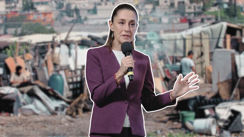 Sheinbaum celebra reducción 'histórica' de la pobreza y señala que modelo 'humanista' funciona