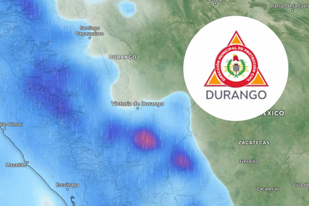Protección Civil advierte lluvias en la zona oriente de la ciudad de Durango