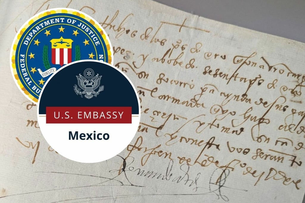 FBI entrega a México documento firmado por Hernán Cortés, desaparecido por más de 30 años