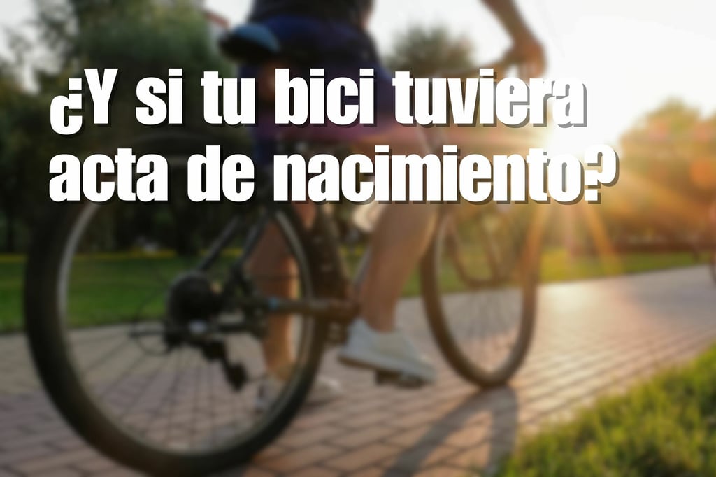 ¿Y si tu bici tuviera acta de nacimiento? Así funciona el Registro Nacional de Bicicletas