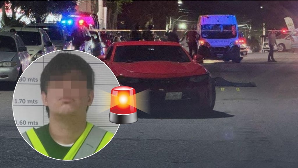 Capturan a presunto asesino de hombre que viajaba en un Camaro en la colonia Santa María