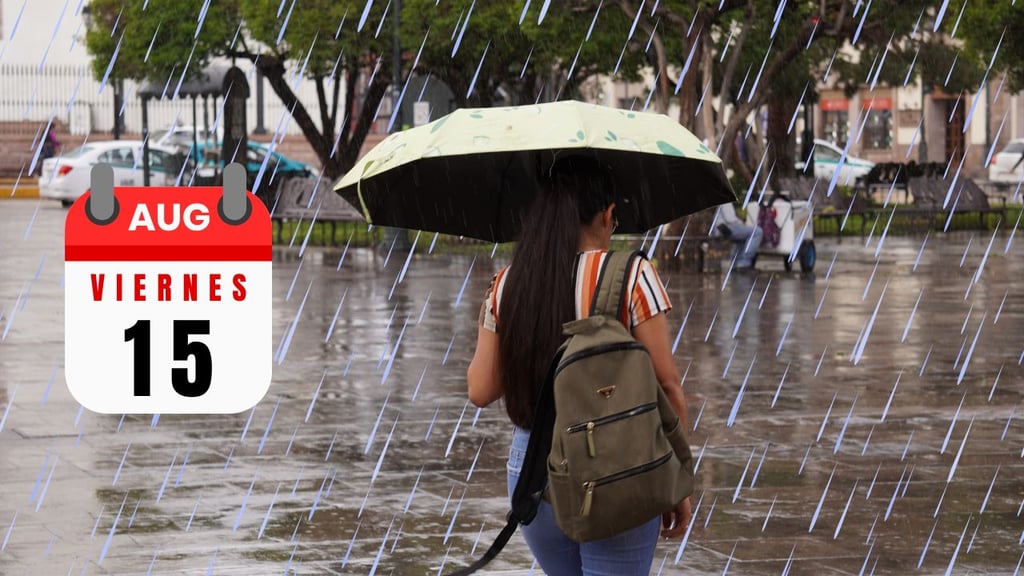 Lluvias fuertes en Durango HOY viernes 15 de agosto: esto indica el pronóstico del SMN