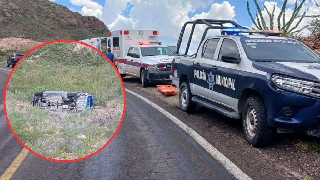 Coche con cuatro ocupantes cae a barranco en Rodeo