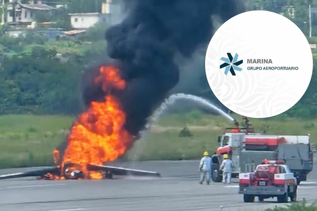 Dos heridos tras accidente de aeronave en el aeropuerto de Cuernavaca