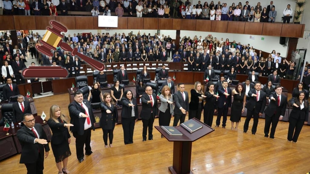 Ante Congreso, rinden protesta los 49 jueces y magistrados electos en Durango