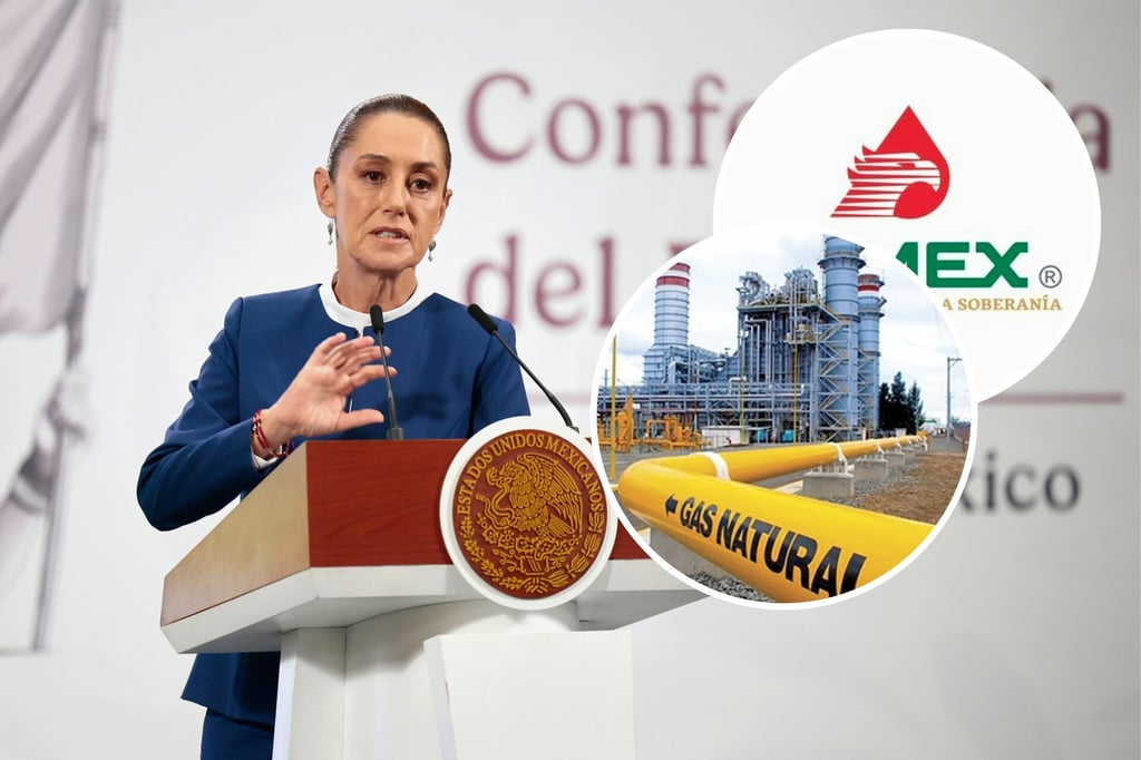 Sheinbaum reconoce dependencia de Texas en gas natural; Pemex refuerza soberanía energética