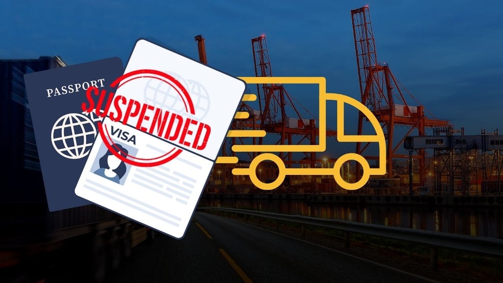 ¿A partir de cuándo Estados Unidos suspenderá las visas de trabajo a traileros?