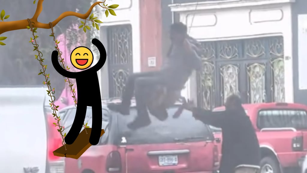 'Quisiera ser uno de ellos', graban a dos hombres columpiando bajo la lluvia, en Durango | VIDEO