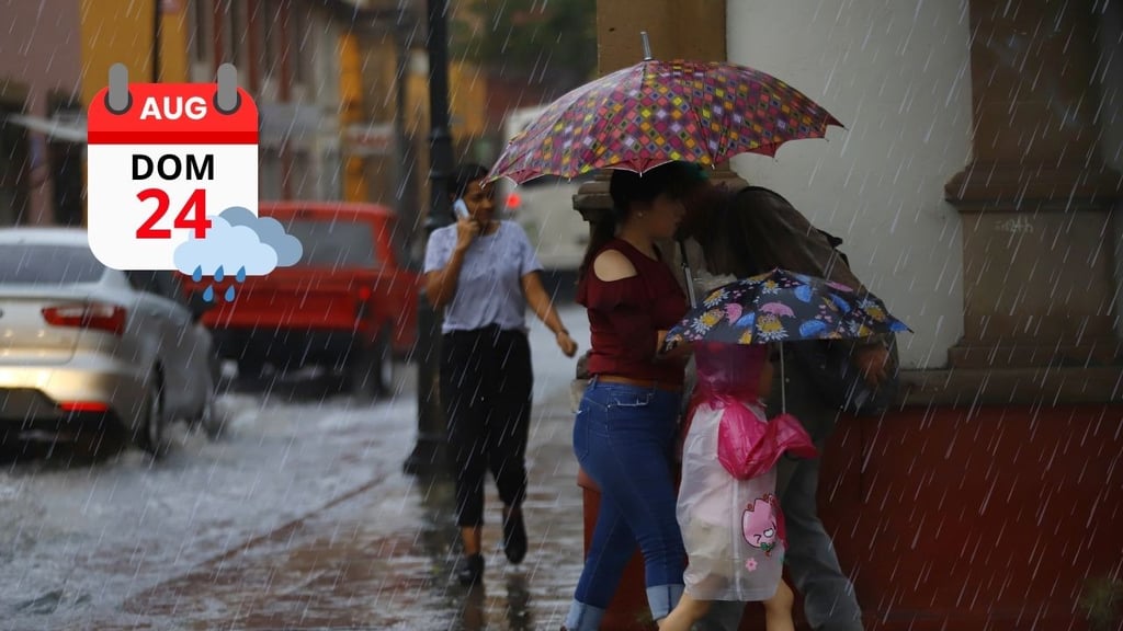 ¿Domingo muy lluvioso para Durango? Esto dice la Conagua en su pronóstico de HOY 24 de agosto