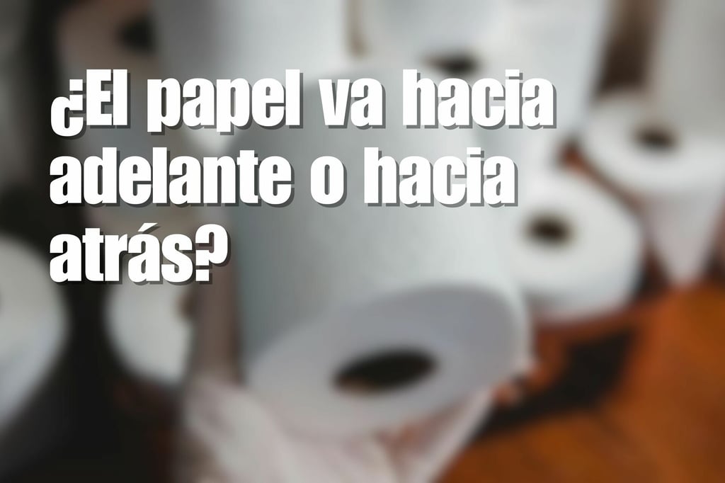La eterna batalla del baño: ¿el papel va hacia adelante o hacia atrás?