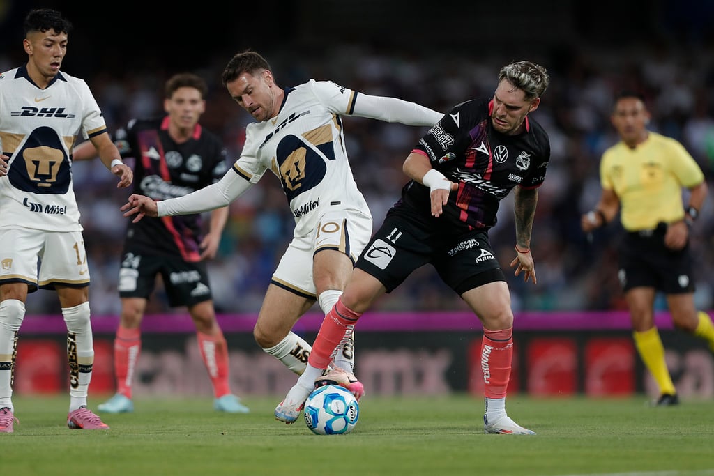 Debut. Aaron Ramsey tuvo sus primeros minutos desde su llegada al futbol mexicano.