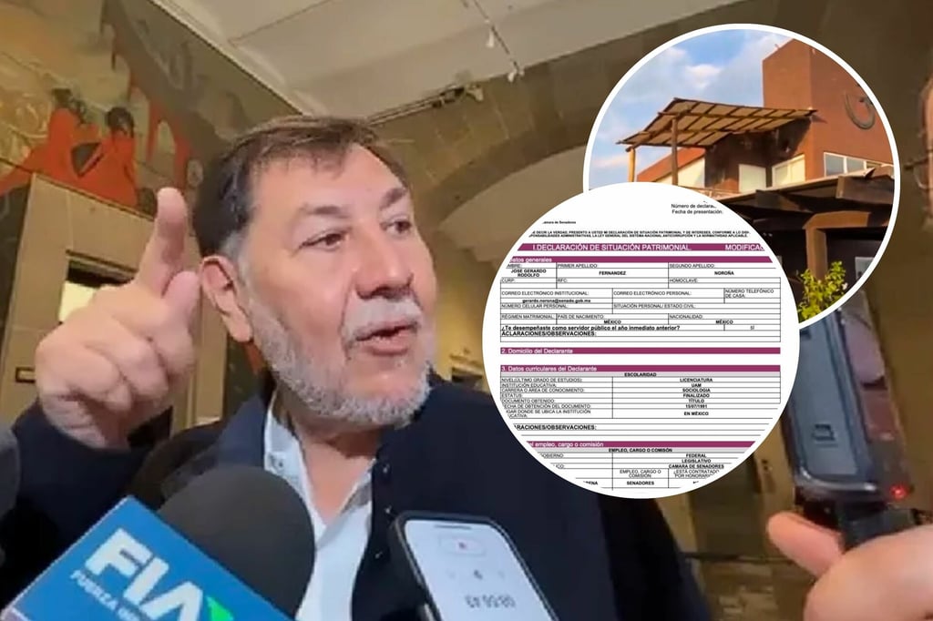 'Pago mi casa con ingresos del Senado', asegura Noroña sobre propiedad de 12 mdp