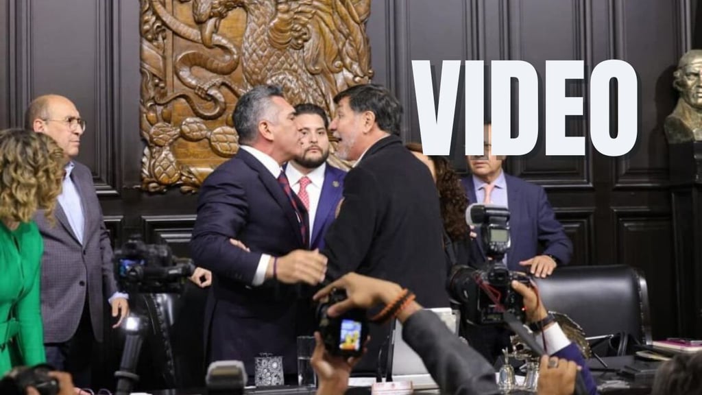 Alito Moreno y Fernández Noroña se pelean en Comisión Permanente del Congreso de la Unión | VIDEO