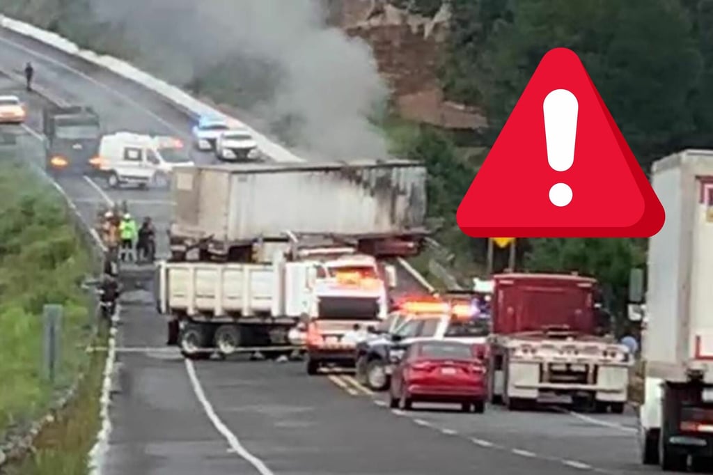 Accidente en la supercarretera Durango Mazatlán provoca cierre total; una persona lesionada