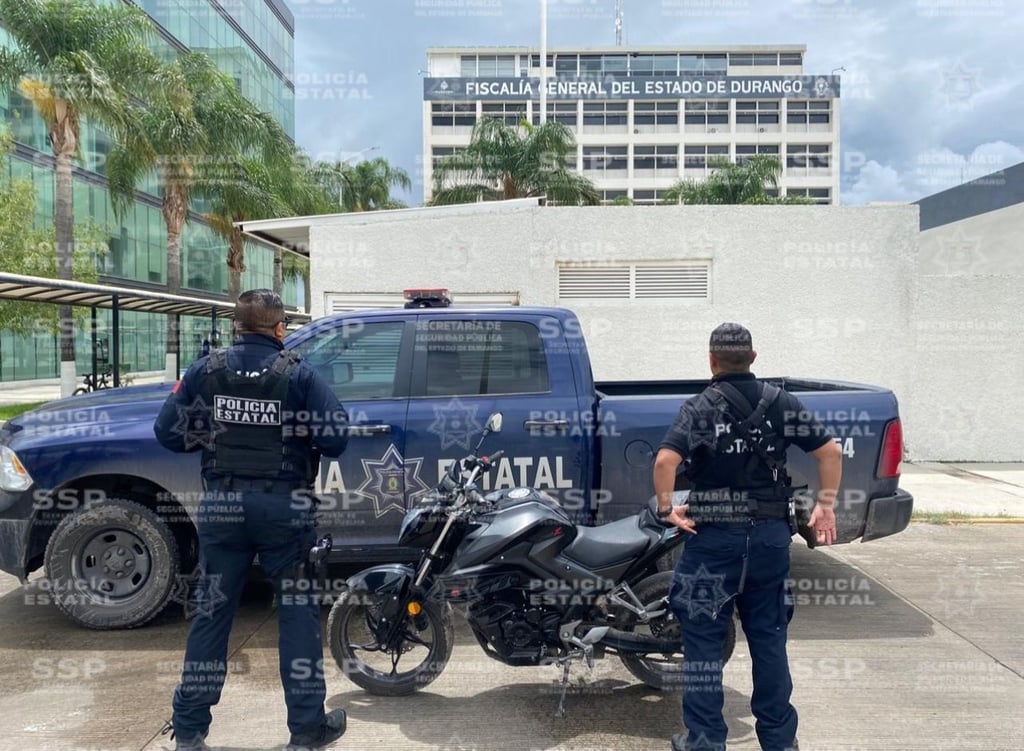 Acción. Recuperaron una motocicleta robada en el fraccionamiento Villas del Guadiana IV.