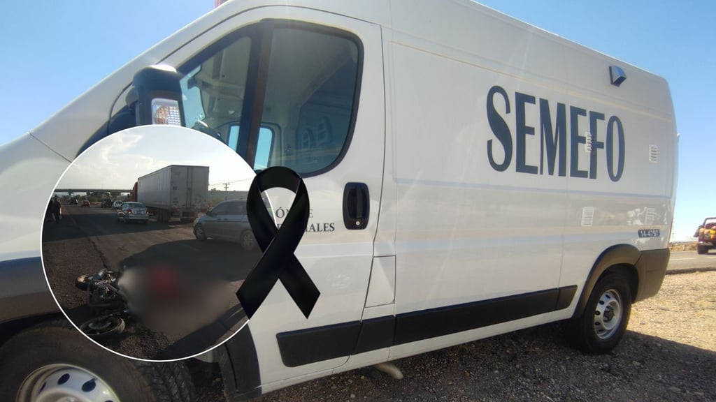 Joven motociclista muere tras chocar contra un tractocamión en carretera de Gómez Palacio