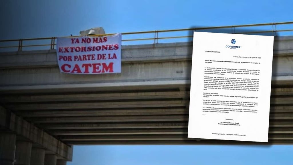 Coparmex Durango demanda que extorsiones se investiguen de oficio