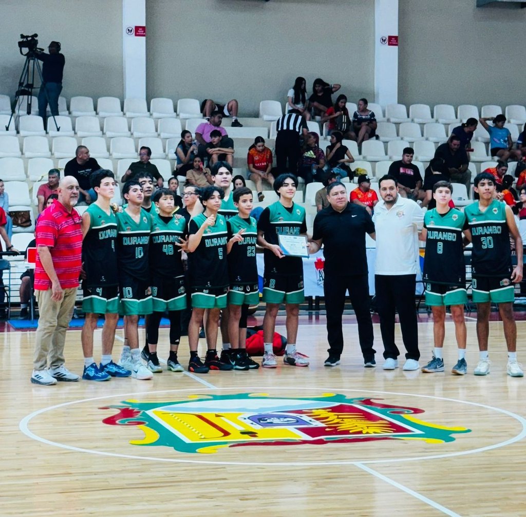 Semifinalistas. Los jóvenes duranguense de la Escuela de reyes de Durango, están en semifinales del Nacional ADEMEBA U-15.